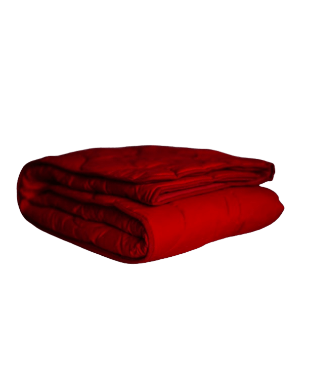 Polycotton raudona antklodė